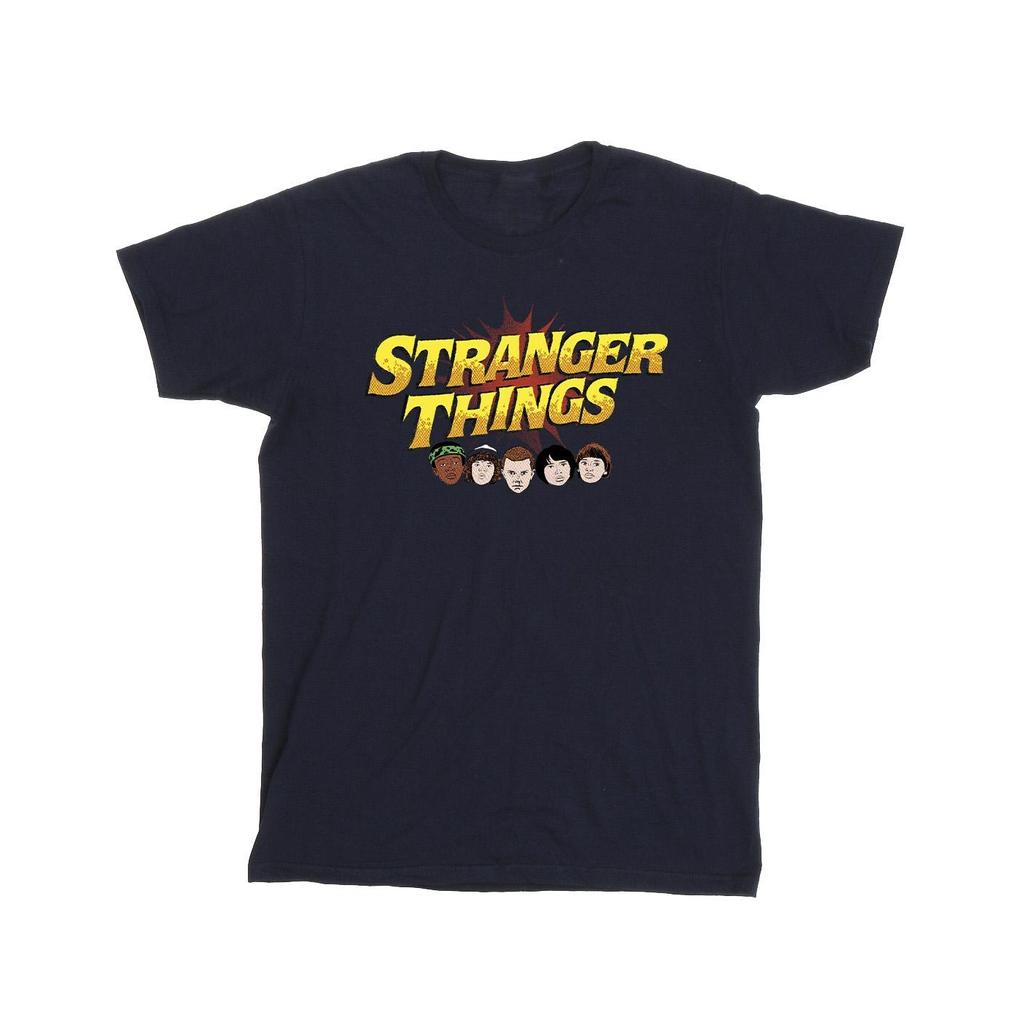 Netflix Mens Stranger Things Comic Heads T-Shirt