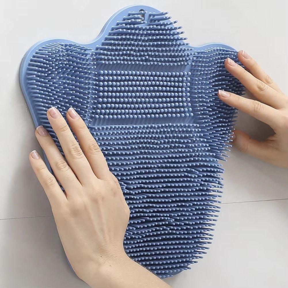 Extra-Large Back Scrubber Suction Cup Exfoliating Foot Brush stable Foot Massage Pad Shower