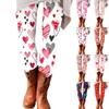 Women's Pants Valentine's Day Prints Stretchy Soft Bottoms Casual Home Sleeping Pants