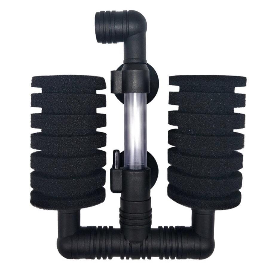 Xinyou Двухголовочный Бесшумный Настенный Мини-Фильтр для Аквариума с Биохимическим Хлопком Водное Растение Пневматическая Фильтрация