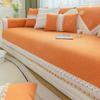 New Chenille Sofa Cushion for All Seasons, Fresh and Non-slip Ins Fabric Living Room Sofa Cover Cover