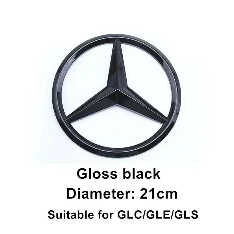 1Pcs ABS Car Front Grille Badge for Mercedes Benz W204 W205 W210 W211 W212 W213 C E Class GLA GLK ML GLC GLE Decal Cover Emblem AT1