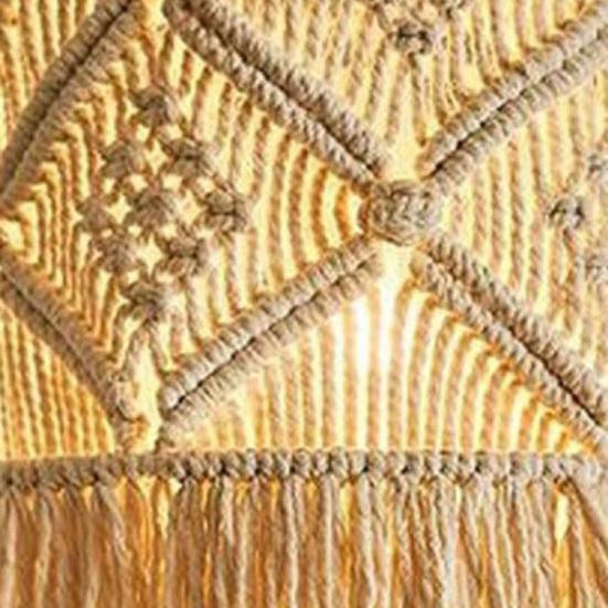 Boho Braided Lampshade Handmade Macrame Bohemian Lamp Shade Cotton Rope Hanging Lamp Shade for Bedroom Living Room Decor