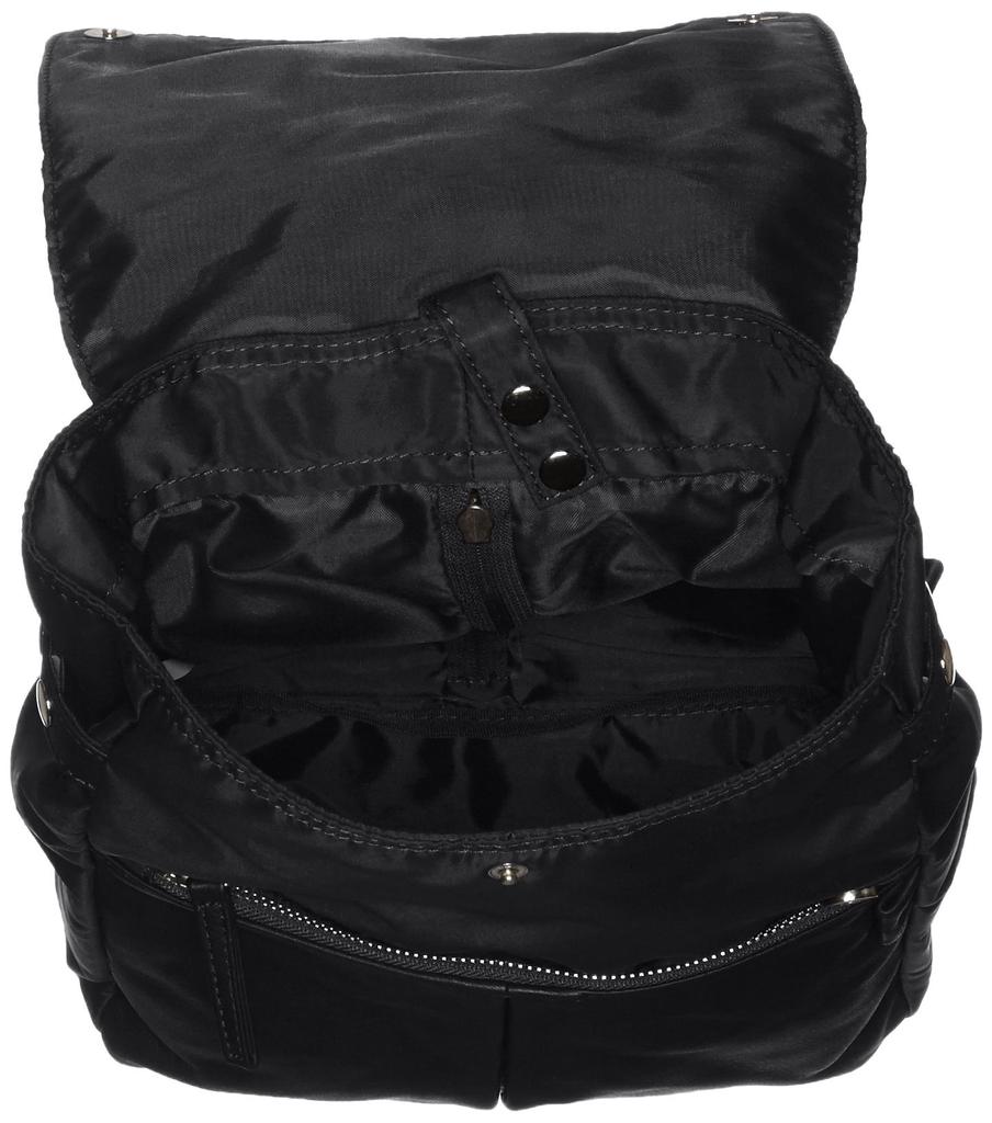 Nylon X Cowhide Combination Series Backpack 2060446 Black [Isaac]