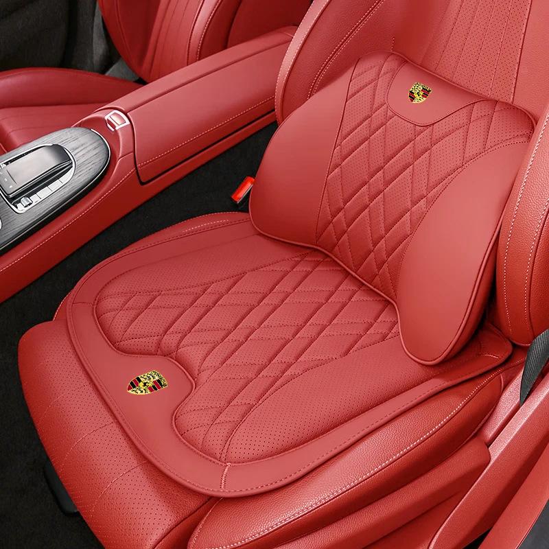 Porsche Cayenne, Macan, Panamera, 911/718 Car Headrest & Lumbar Support Cushions