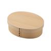 Wakacho Magewappa Bento with Dividers and Elastic Made of Natural and Easy To Handmade Lunch FH01W Box, Natural, Band, Wood, Stylish, Simple, Use,
