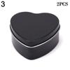 2pcs New Metal Box Candle Jars Aluminum Tin Jar Cosmetic Container Refillable Bottles Tea Cans