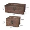 Treasure Box Design Napkin Holder Vintage Tissue Case Living Room Decoration Tissue Box  Hotel