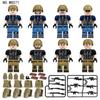 M8071 Mercenary Building Block Minifigures Small Particles Mosaic Military Doll Toy Bag