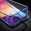 360Магнитный Металлический Защитный Чехол для Телефона Для Samsung A16 A26 A36 A56 A55 A54 A53 A52 A37 Высококачественная Двусторонняя Стеклянная Крышка
