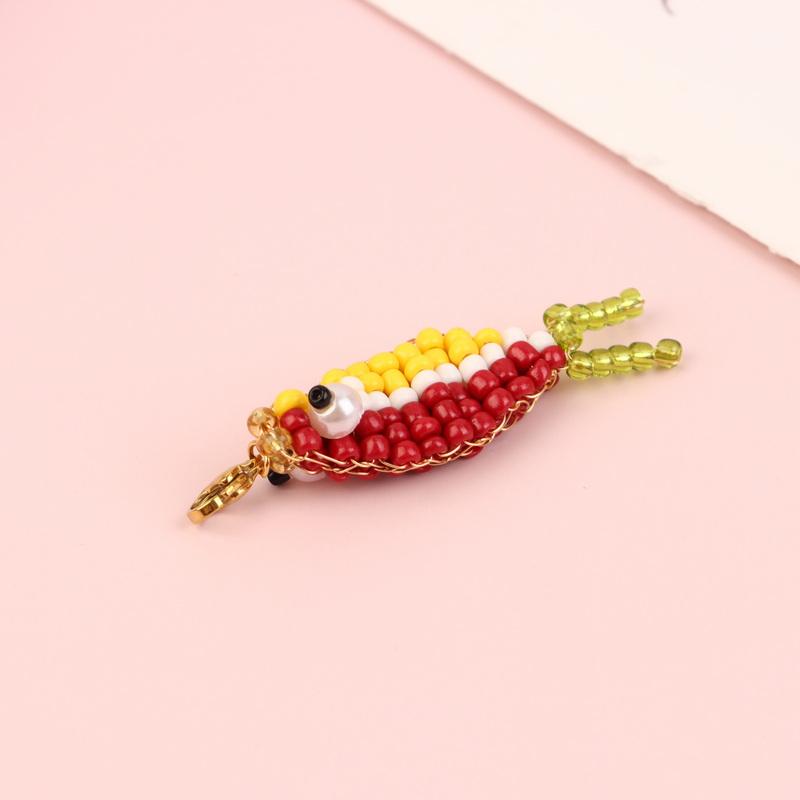 1 шт. Красочная бусина Маленькая рыбка Подвеска Брелок Чехол для телефона Шармы для сумки Аксессуары для рюкзака Подвеска для сумки
