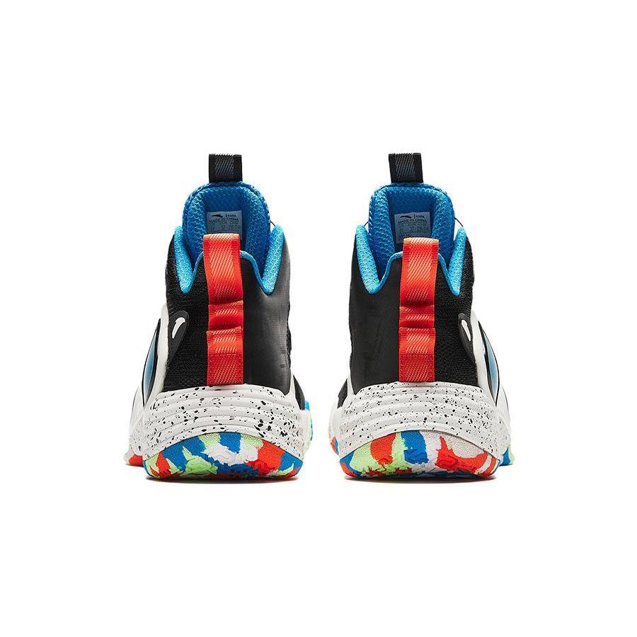 Anta Детские нескользящие амортизирующие прочные низкие баскетбольные кроссовки Детские кроссовки Морской синий 312341120-5