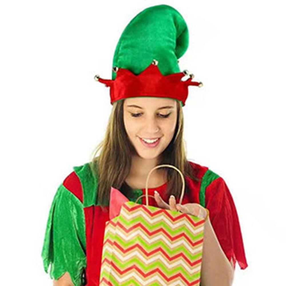 Ball Elk Snowman Clown Cap Velvet Hats Korean Winter Caps With Metal Bell Women Christmas Hats