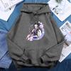 New Hot Anime Demon Slayer Kochou Shinobu with A Sword Womens Hoodie Casual Autumn Hoody Warm Fleece Tops Female Sweatshirt