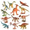 Vibrant And Detailed Pvc Dinosaur Figurine Set Including Tyrannosaurus Stegosaurus Velociraptor Pterosaur And Scythe Lizard