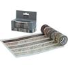 Маскировочные ленты Brustro Washi Серия Ретро, 20 мм x 5 м (Набор из 5)