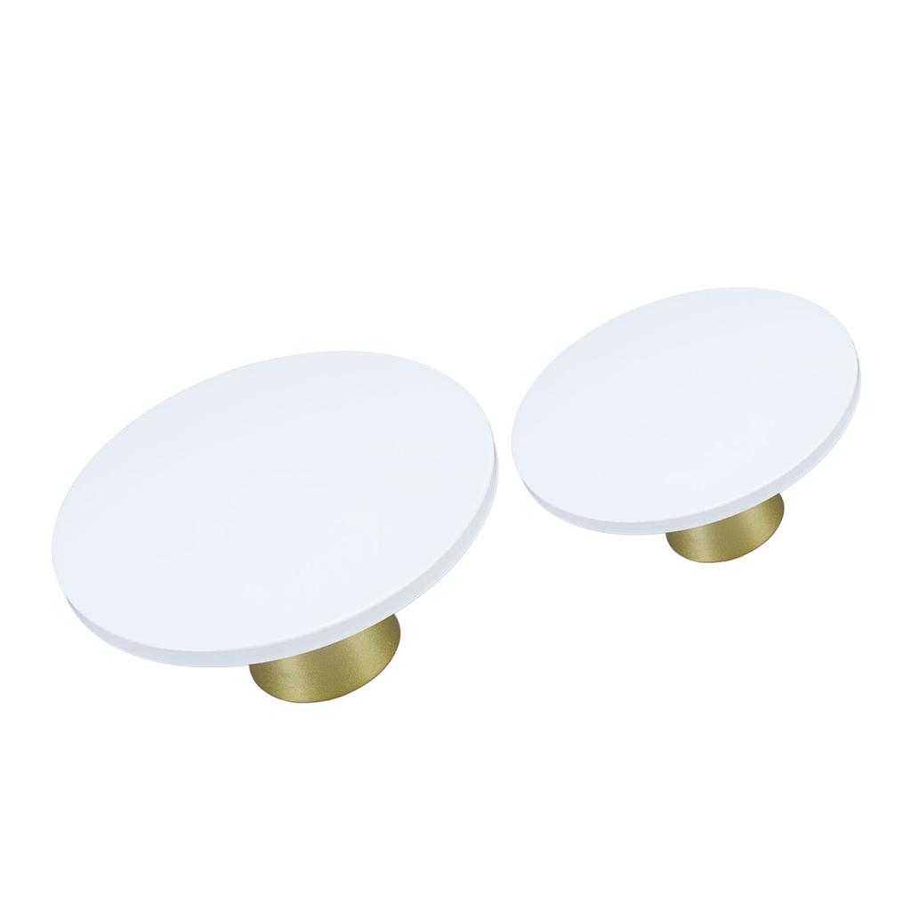 2PCS Metal Cake Stands Set European Style Iron Round Cake Holder Cupcake Dessert Display Stand for