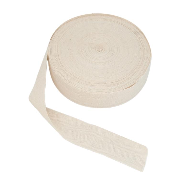 Herringbone Cotton Webbing Tape 10 Yards Long Cotton Ribbon Bias Binding Tape Herringbone Webbing Trim for Rug Making