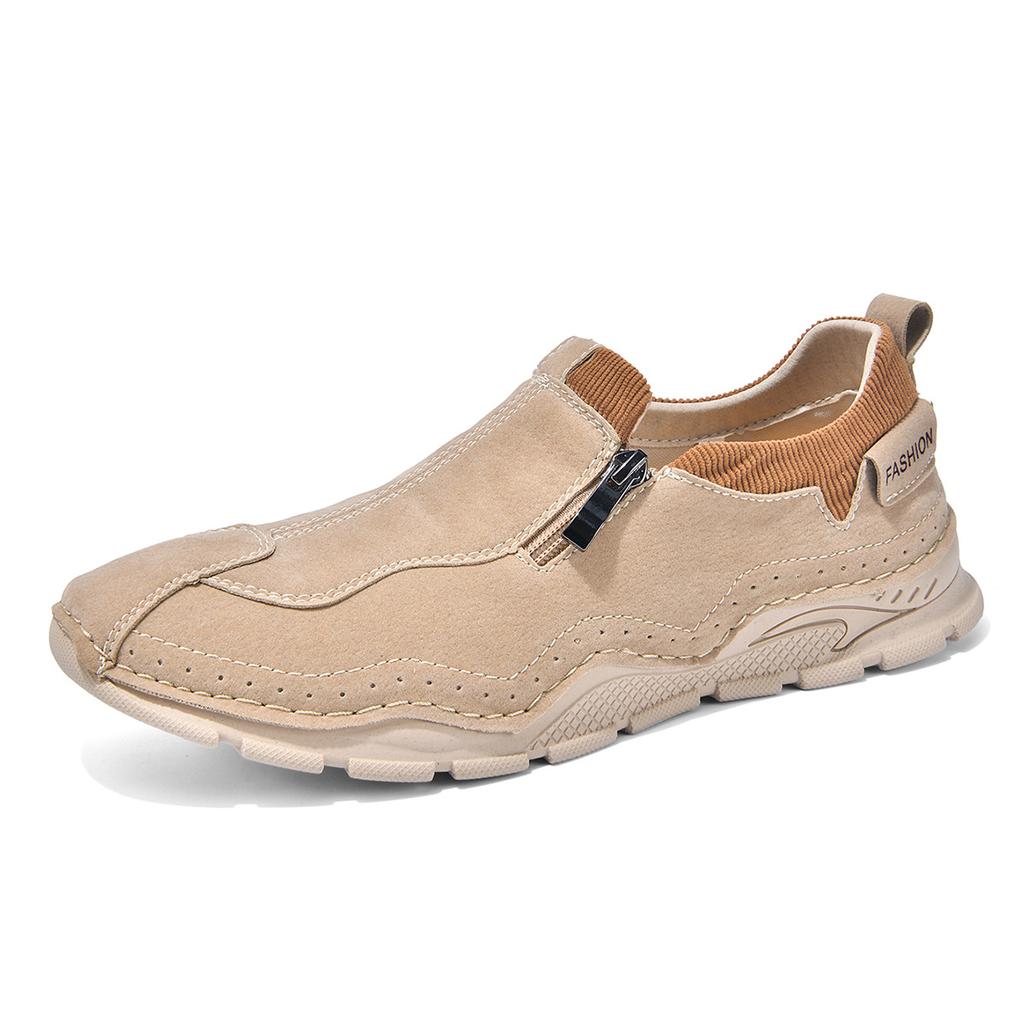 Популярная мужская обувь 2025 года весна и осень ручной работы уличная спортивная повседневная обувь мужская на плоской подошве закрывающая ногу обувь для вождения