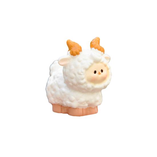 Mini Chinese Zodiac Animal Statue Colorful Resin Dragon Rabbit Miniature Figurine Cute Zodiac Ornament Home Decor