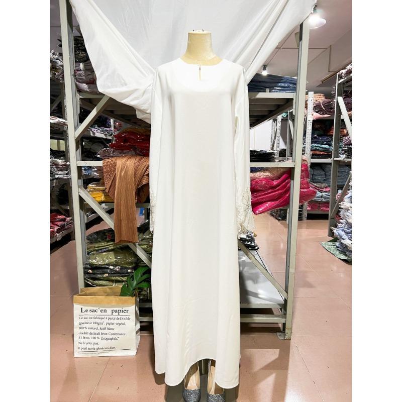 Women's Muslim Ladies Robe Malay Indonesian Dress with Hijab