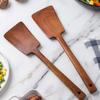 Solid Wood Cooking Spatula Non Stick Pan Wood Long-handled Shovels Anti-scalding Durable Stir Fry Spatula Breakfast