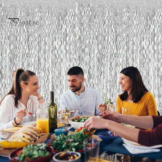 1/5 упаковки 1x2 м бахрома занавеска от дождя растяжки фон мишура фольга бахрома шторы сверкающая металлическая кисточка волнистый фон занавес реквизит для фотографий