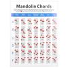 Practical Mandolin Chord Chart Fretboard Notes Coated Paper for Beginners Adult Kid