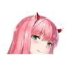 Tri Koshki KCS168 Peeker Big Head Anime Darling In The Franxx Zero Two стикер автомобиля ПВХ красочные наклейки наклейка на бампер автомобиля