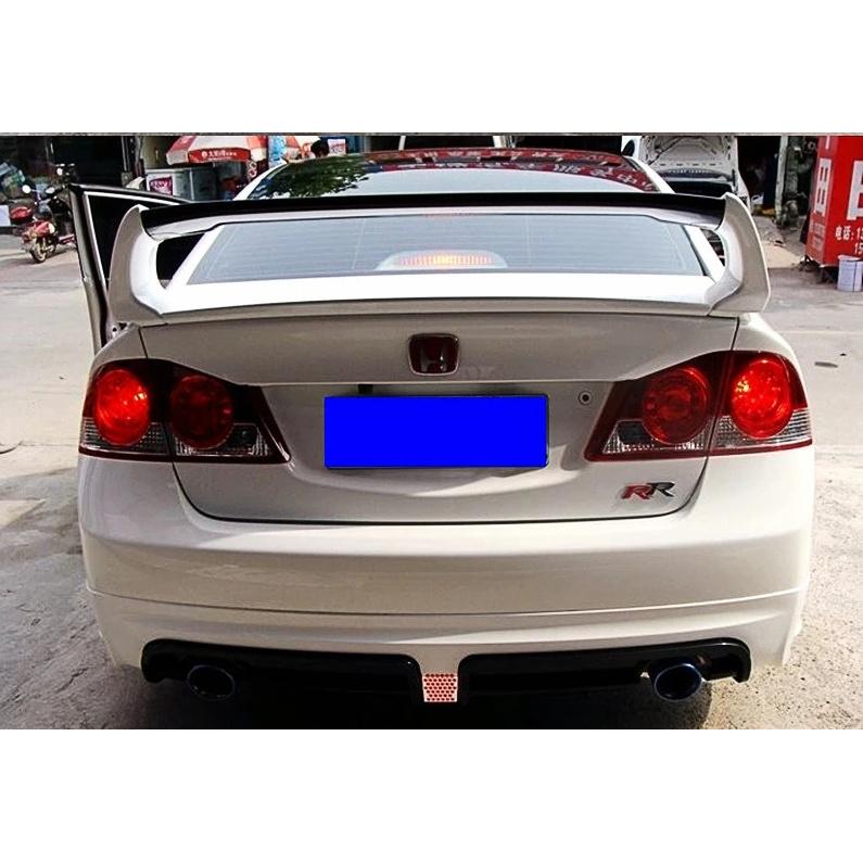Для Honda Civic 2006-2011 ABS FD2 Спойлер из трех или четырех частей Крышка багажника автомобиля Civic Заднее крыло
