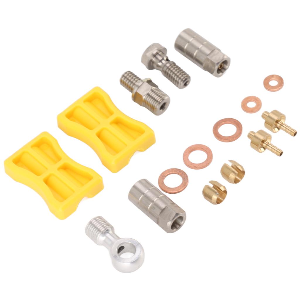 Bike Brake Hose Connector Aluminium Alloy Durable Easy Installation Hydraulic Bike Brake Hose Set