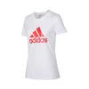 adidas Удобная дышащая футболка с круглым вырезом и коротким рукавом, унисекс, белая FM9446
