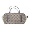 Tory Burch T Monogram Double T Logo Classic Print Zipper Tote Bag Women tote Navy 152301-405