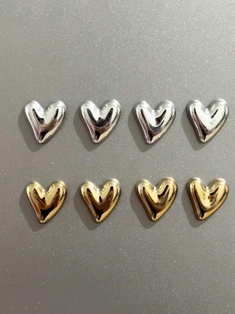 Набор из 5 магнитов на холодильник в форме сердца, винтажные красочные магниты на холодильник, магниты на стену, магниты для украшения офиса