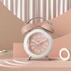 4-Inch Table Clock with Backlight Bedroom Desktop Clock Twin Bell Alarm Clock  Student Children