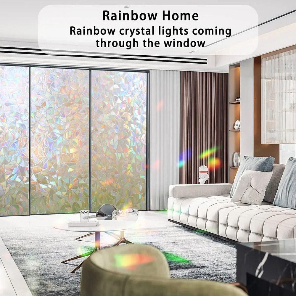 1 рулон 30/40/50/60 см оконной пленки матовые наклейки для конфиденциальности душевые окна радужная декорация