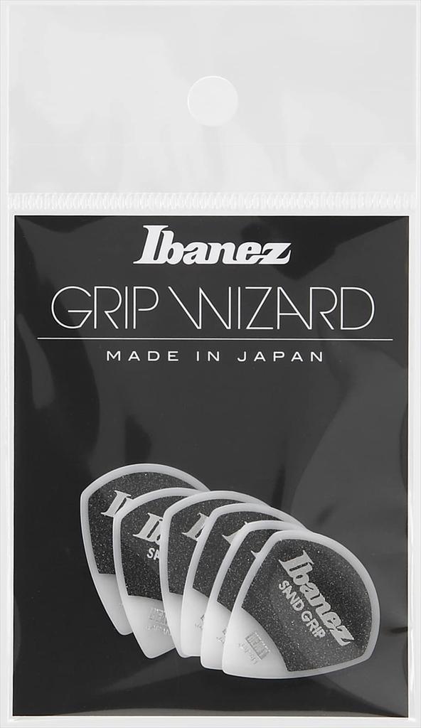 IBANEZ Grip Wizard Series Sand Grip Pick Белый PPA18HSGWH [ТЯЖЕЛЫЙ] 6 шт. в упаковке