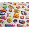 Reusable Stickers - 3D Relief - Colorful Bubble Messages