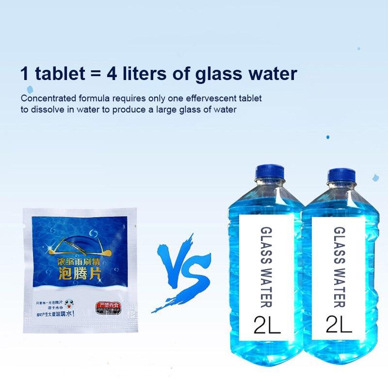 SEAMETAL 40 шт. Автомобильные твердые стеклоочистители Омыватель стекол Премиальный очиститель лобового стекла Компактная шипучая таблетка