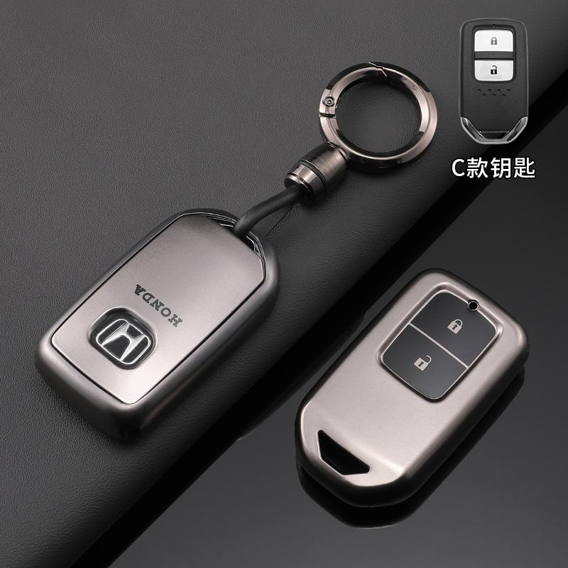 AAFV1 Silver TPU Car Remote Key Case Cover Holder Shell Fob For Honda Civic CR-V HR-V VEZEL JAZZ Accord Jade Crider Odyssey 2015-2018