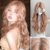 WTB Powder Gold синтетический парик женский легкий и элегантный длинные волнистые волосы с челкой косплей рождественская вечеринка Лолита парик