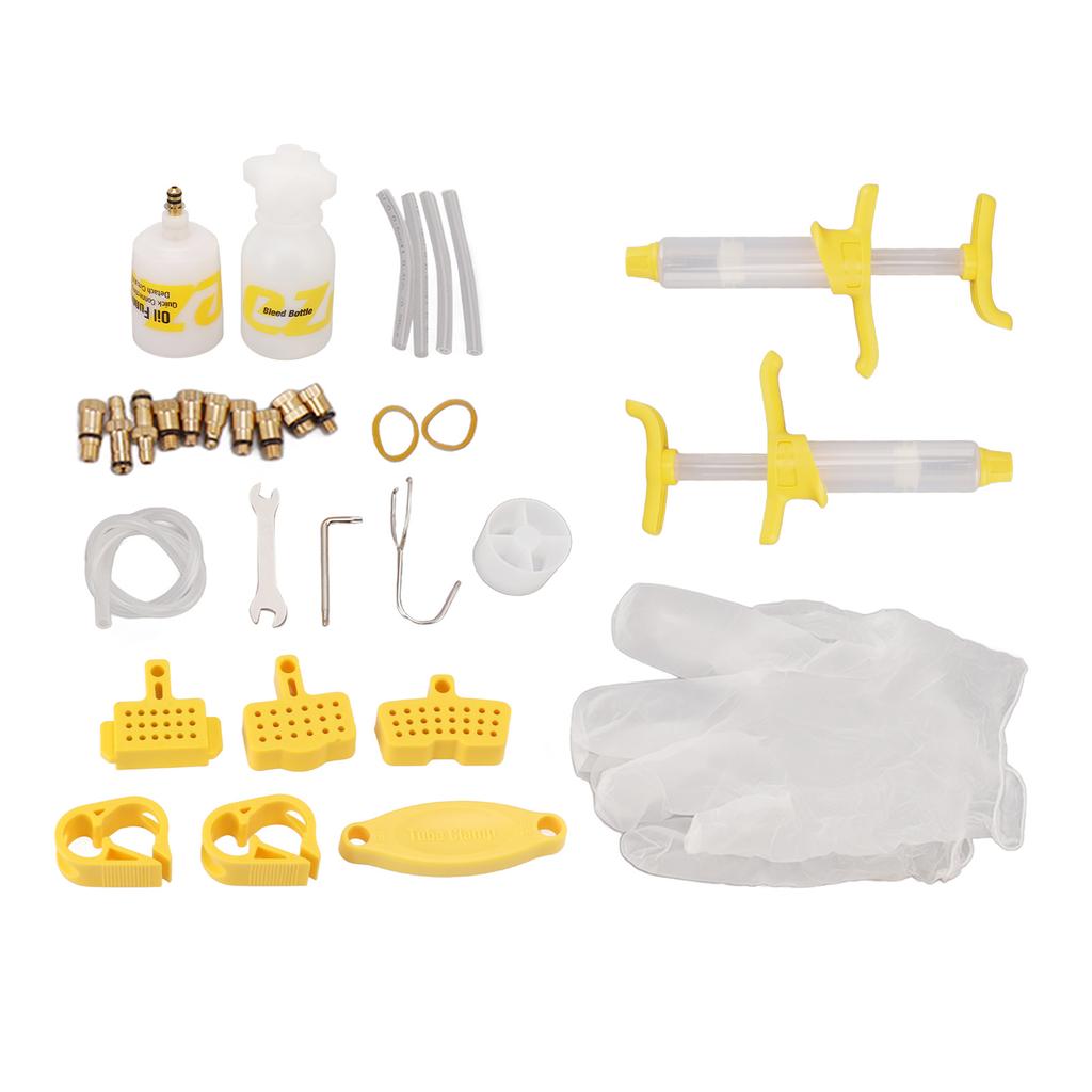 Комплект для прокачки дисковых тормозов Прочный пластик Простота в эксплуатации Упаковано в коробку Стабильное масло Комплект для прокачки велосипеда для ремонта Смазка