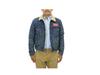 POLO RALPH LAUREN Denim Jacket with Patch and Fleece Size Blue Men's Detail, M, (Product Code 0101908)