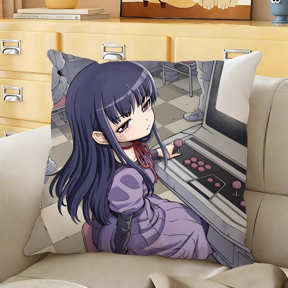 Cute HHi SScore Girl Cushion Cover Soft Durable Reversible Pillow Cover Home  Car MultiScene Daily Comfort Pillowcase