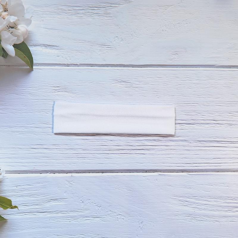 Высокоэластичная однотонная повязка на голову для занятий йогой и спортом - впитывающая пот, широкополый аксессуар для волос