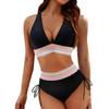 Женский раздельный сексуальный бикини, модный бюстгальтер с высокой талией, мягкий купальник без стального бюстгальтера