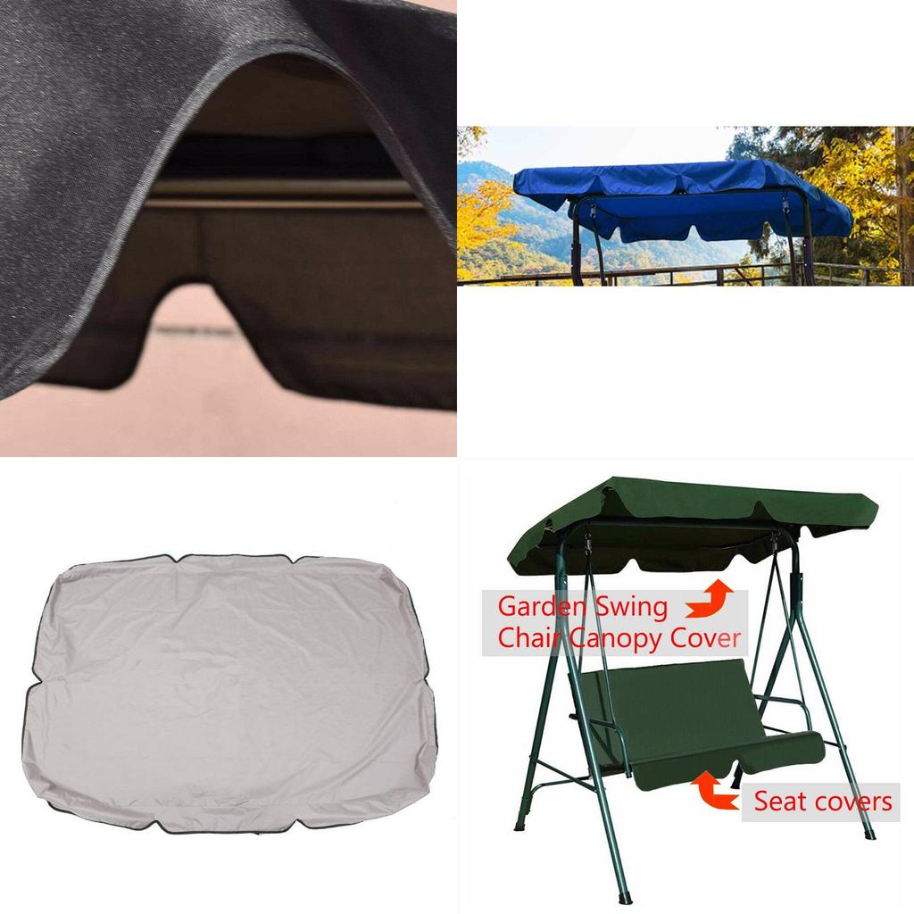 Anti-uv Swing Seat Canopy Cover With Bandages For Outdoor Use