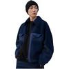 Li Ning 21FW Wu Chuang Wu Yi цветной блок теплая широкая мужская куртка с логотипом темно-синего цвета AJDR429-2