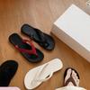 Шлепанцы женские летние на плоской подошве holiday seaside beach pinch foot cold slippers