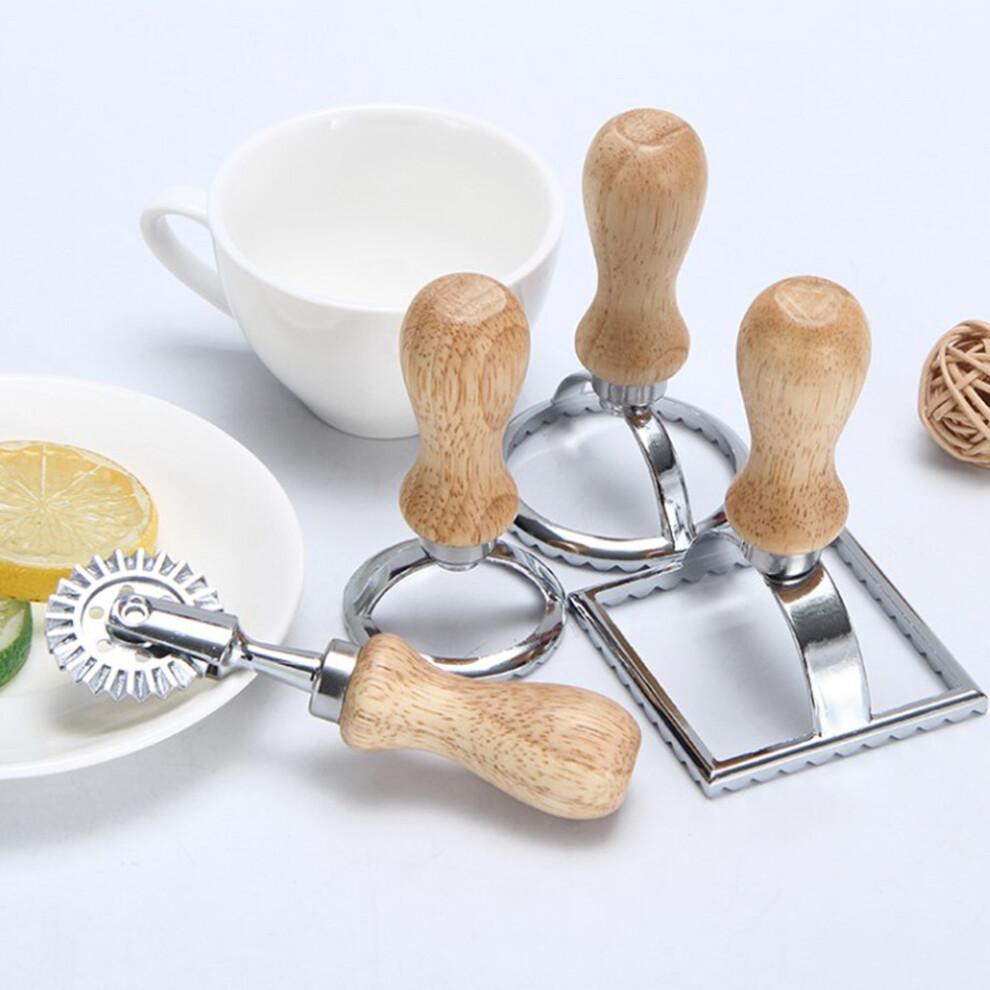 Silver Zinc Alloy Dumpling Maker Pasta Tools For Baking 3pcs